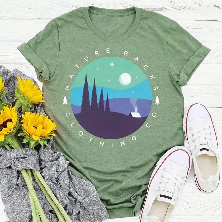 PSL - nature backs village life T-shirt Tee -04081