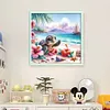 (Multi-Style)Beach Scenery-11CT Stamped Cross Stitch 40*40cm/15.75*15.75in tapestrymarket
