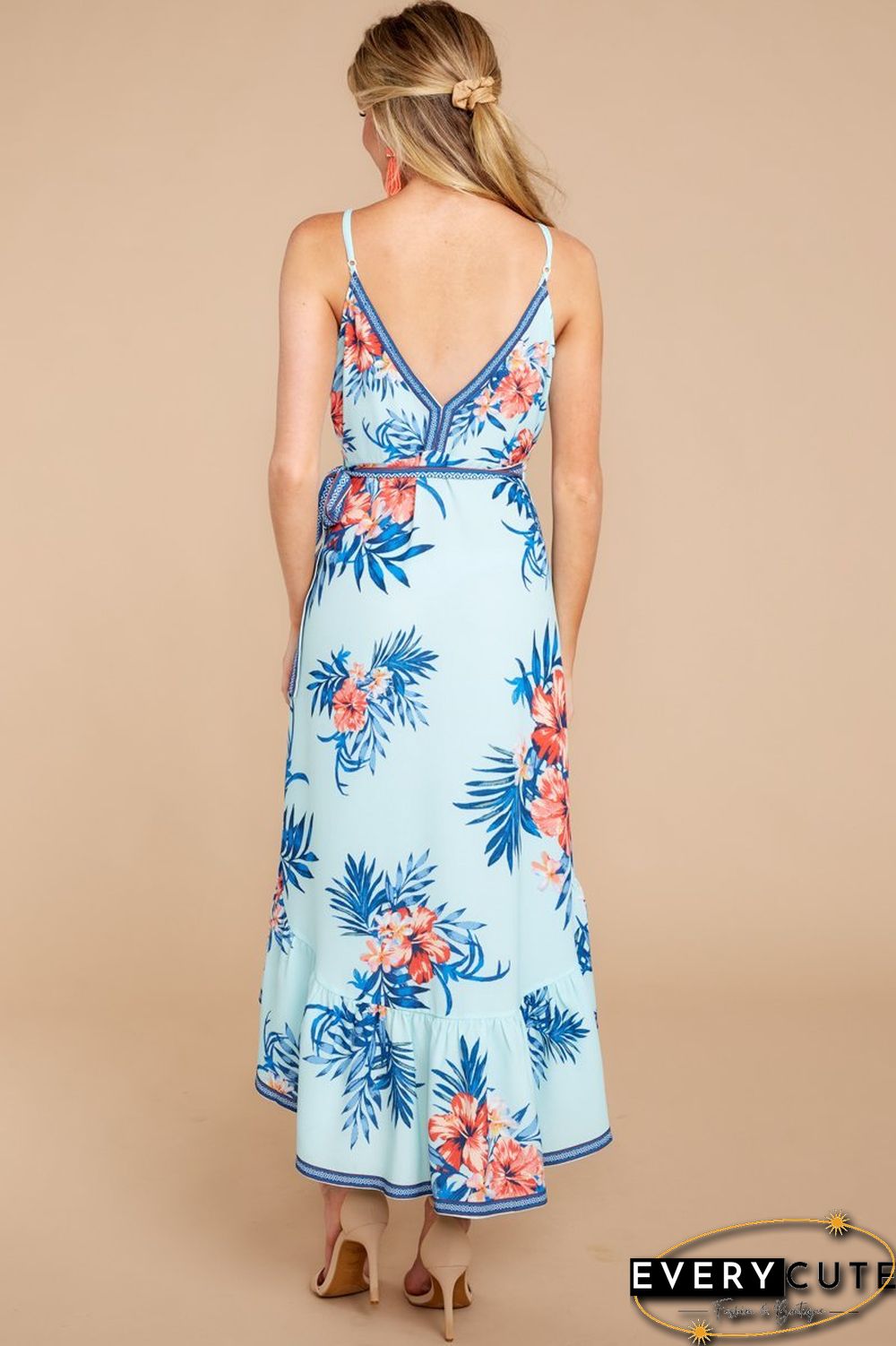 Long Way Home Tropical Print Dress