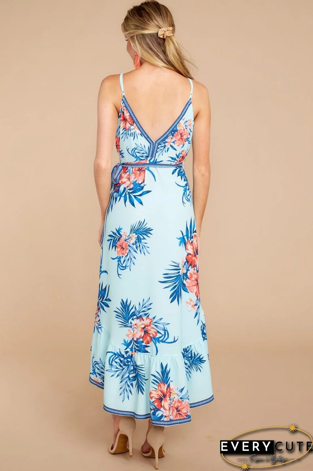 Long Way Home Tropical Print Dress