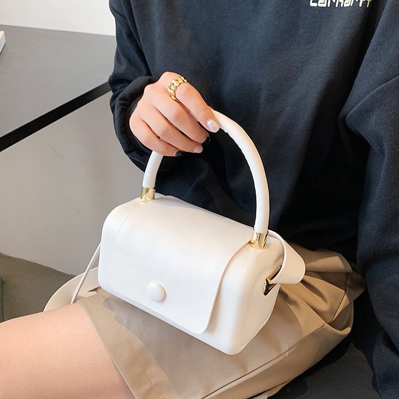 Candy colors Square Tote bag 2021 Summer New PU Leather Women's Designer Handbag Solid color Mini Shoulder Messenger Bag Purses