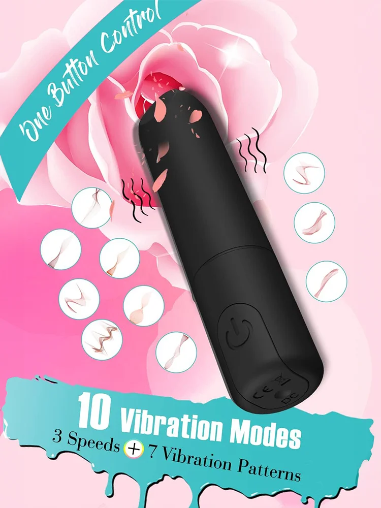 10 Vibration Modes Bullet Vibrator Adult Sex Toys