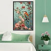 (40*60cm)Bird Flowers - Full Round Drill Diamond Painting