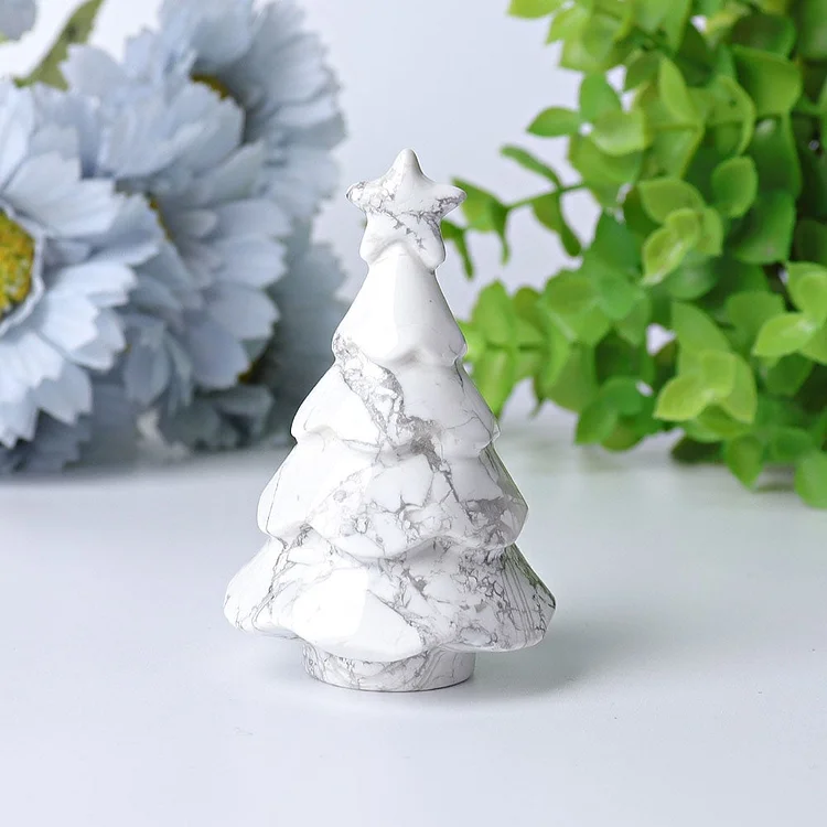 2"-2.5" Christmas Tree Crystal Carvings Plants
