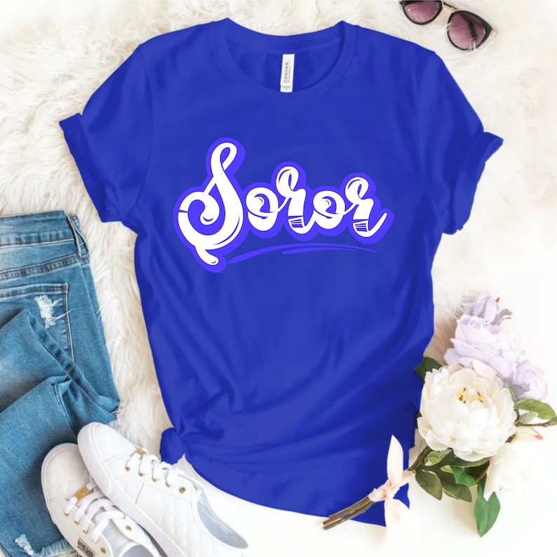 New Zeta SOROR Blue and White Shirt