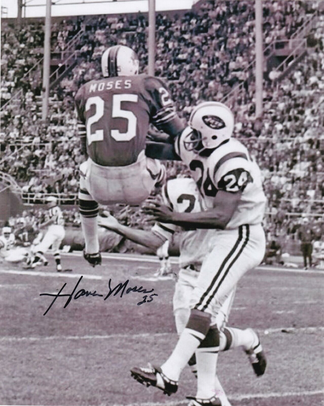 HAVEN MOSES BUFFALO BILLS ACTION SIGNED 8X10