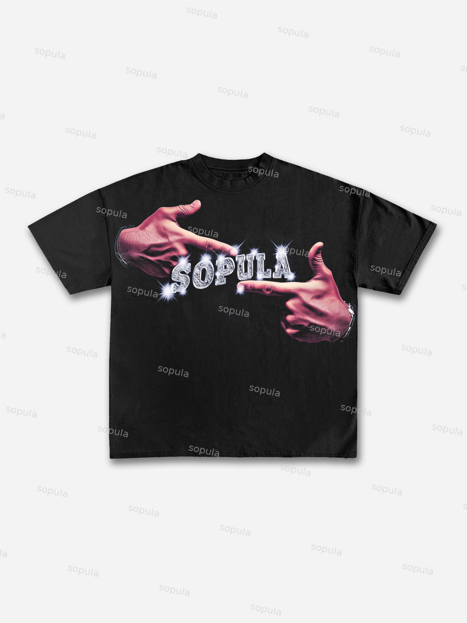 Men's Shining Rich Graphic Print Cotton T-shirt - Sopula｜Premium Graphic Tees & Graphic Clothing