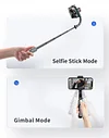 Wireless remote control gimbal stabilizer, mobile phone selfie stick, tripod, 360&deg; rotation, anti-shake, video blog