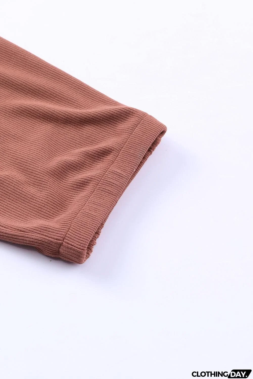 Ribbed Short Sleeve Jumpsuit with Pockets