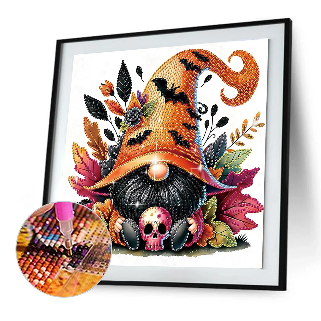 Diamond Painting - Partial Special Shaped Drill - Halloween Owl(Canvas|30*30cm)