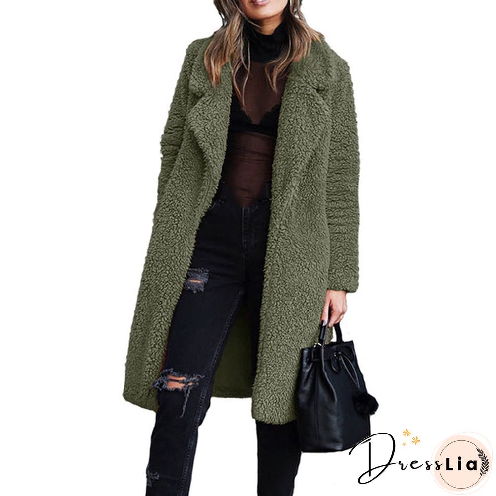 Ladies Girls Thick Warm Coat Jacket Coat Zip Up Tops Plus Size