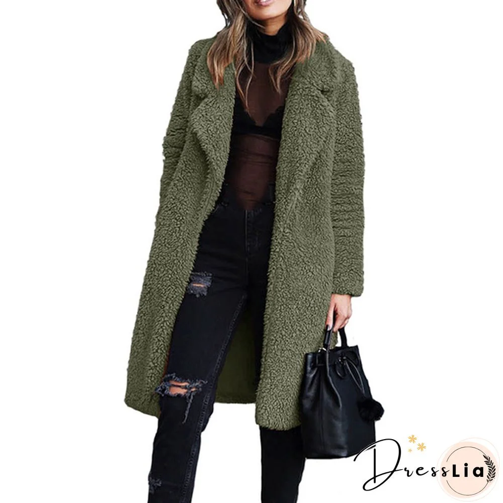 Ladies Girls Thick Warm Coat Jacket Coat Zip Up Tops Plus Size