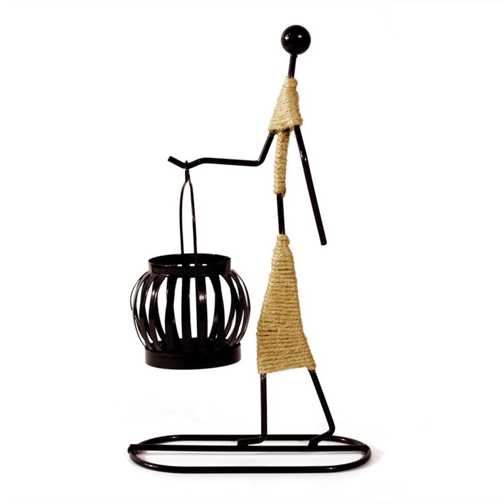 

Nordic Candle Holder Abstract Metallic Sculptures Candlestick Art Crafts, 501 Original