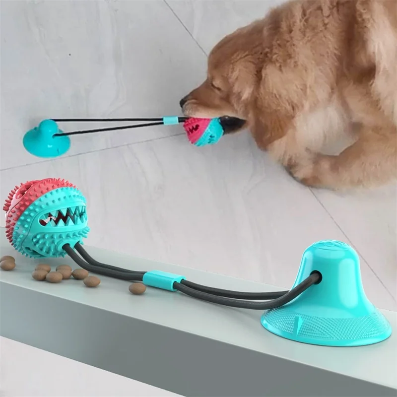 Suction Cup Dog Toy | Floor Suction Dog Toy | Suction Tug of War Dog Toy