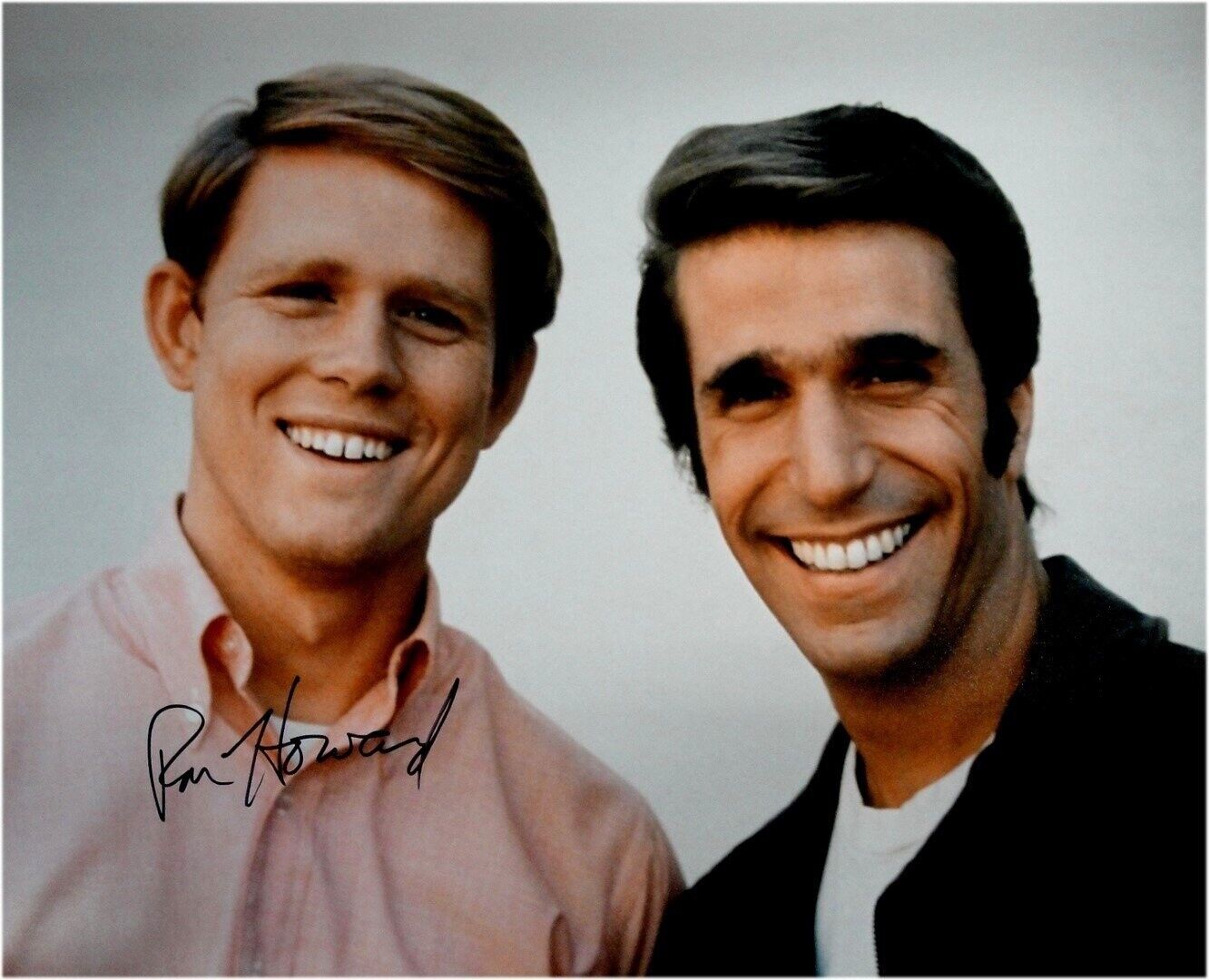 Ron Howard Signed Autographed 16x20 Photo Poster painting W/ Henry Winkler Happy Days JSA