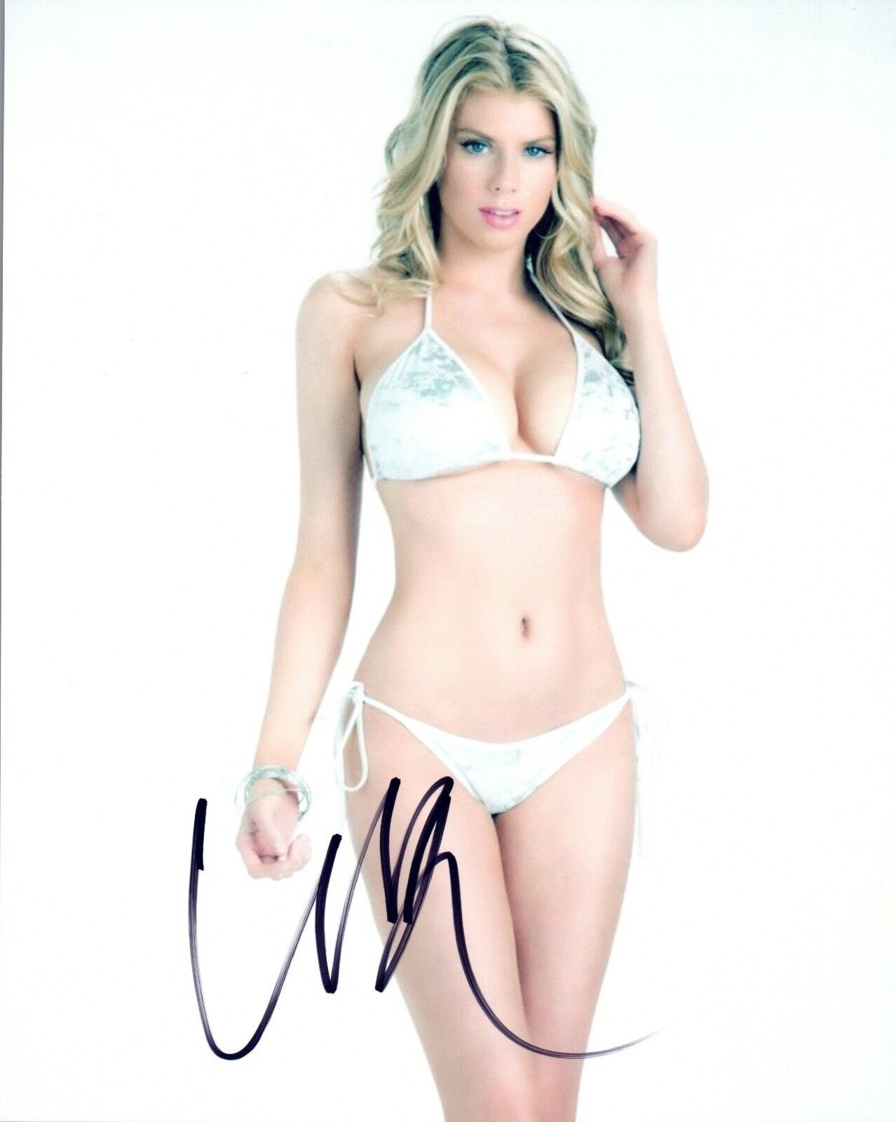 Charlotte McKinney Signed Autographed 8x10 Photo Poster painting Sexy Model COA AB