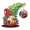 Photo Xmas Tree Gift DIY 2D Flat Wooden Desktop Diamond Art Kit