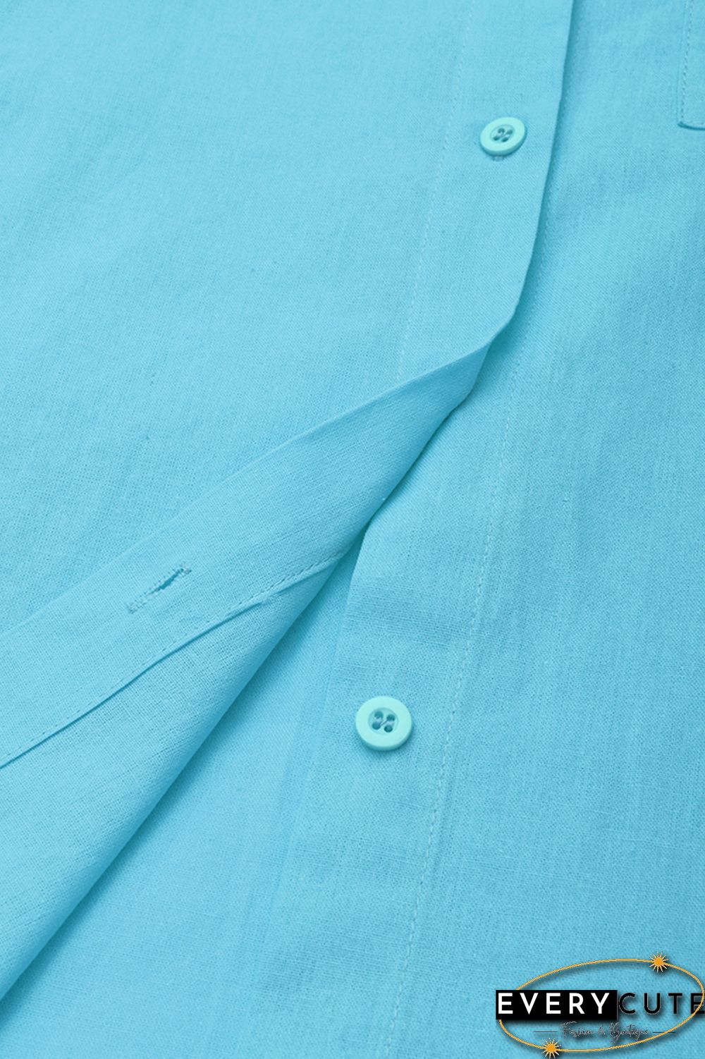 Button Up Roll Tab Sleeve Shirt & Pants Set