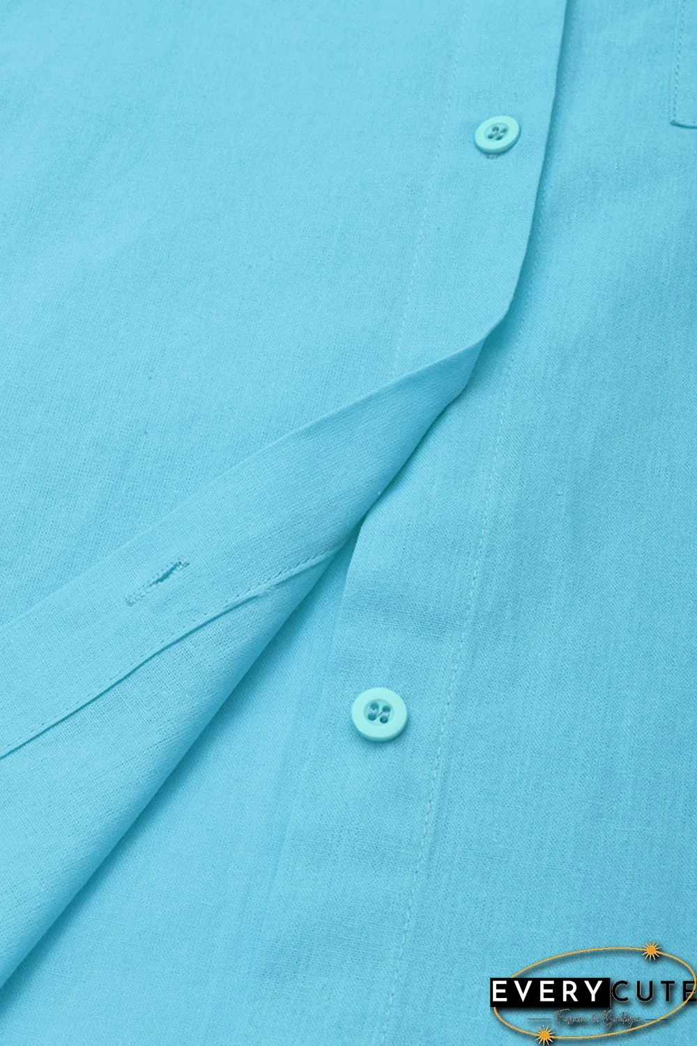 Button Up Roll Tab Sleeve Shirt & Pants Set