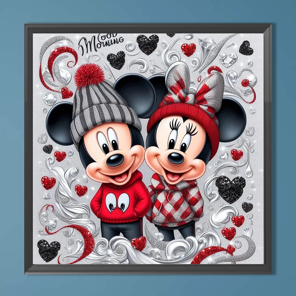 Diamond Painting - Full Round Drill - Mickey Minnie(Canvas|40*40cm)