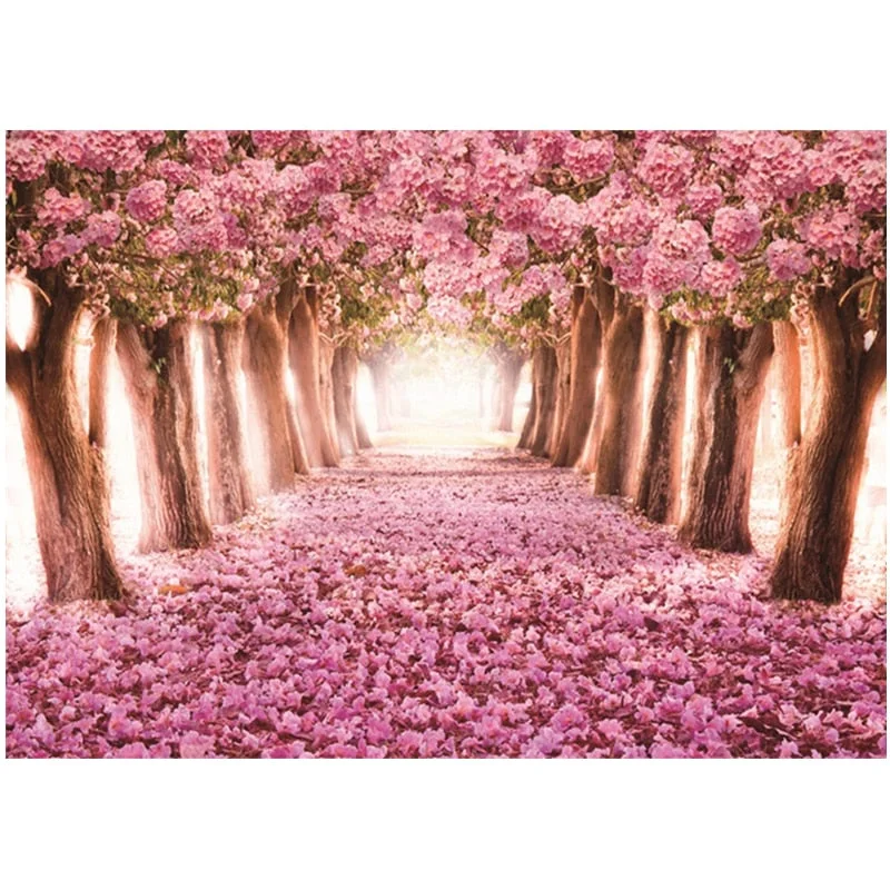 Jigsaw Puzzles 1000 Pieces Children Adult Decompression Games Educational Toys Birthday Gift Crafts The Cherry Blossom Avenue