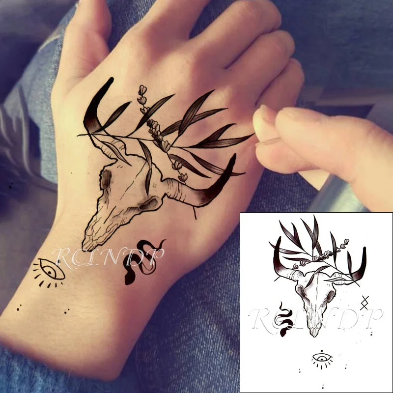 Waterproof Temporary Tattoo Sticker owl bird animal Fake Tatto Flash Tatoo Hand Arm middle size art Tattoos for boy Women Men