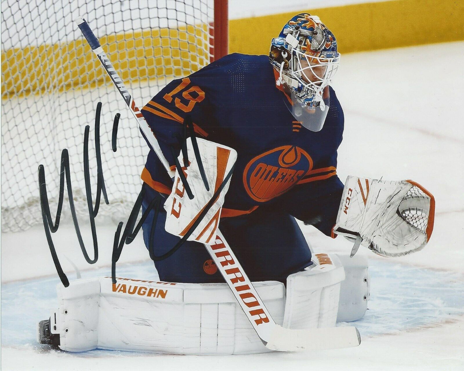 Mikko Koskinen Signed 8x10 Photo Poster painting Edmonton Oilers Autographed COA B