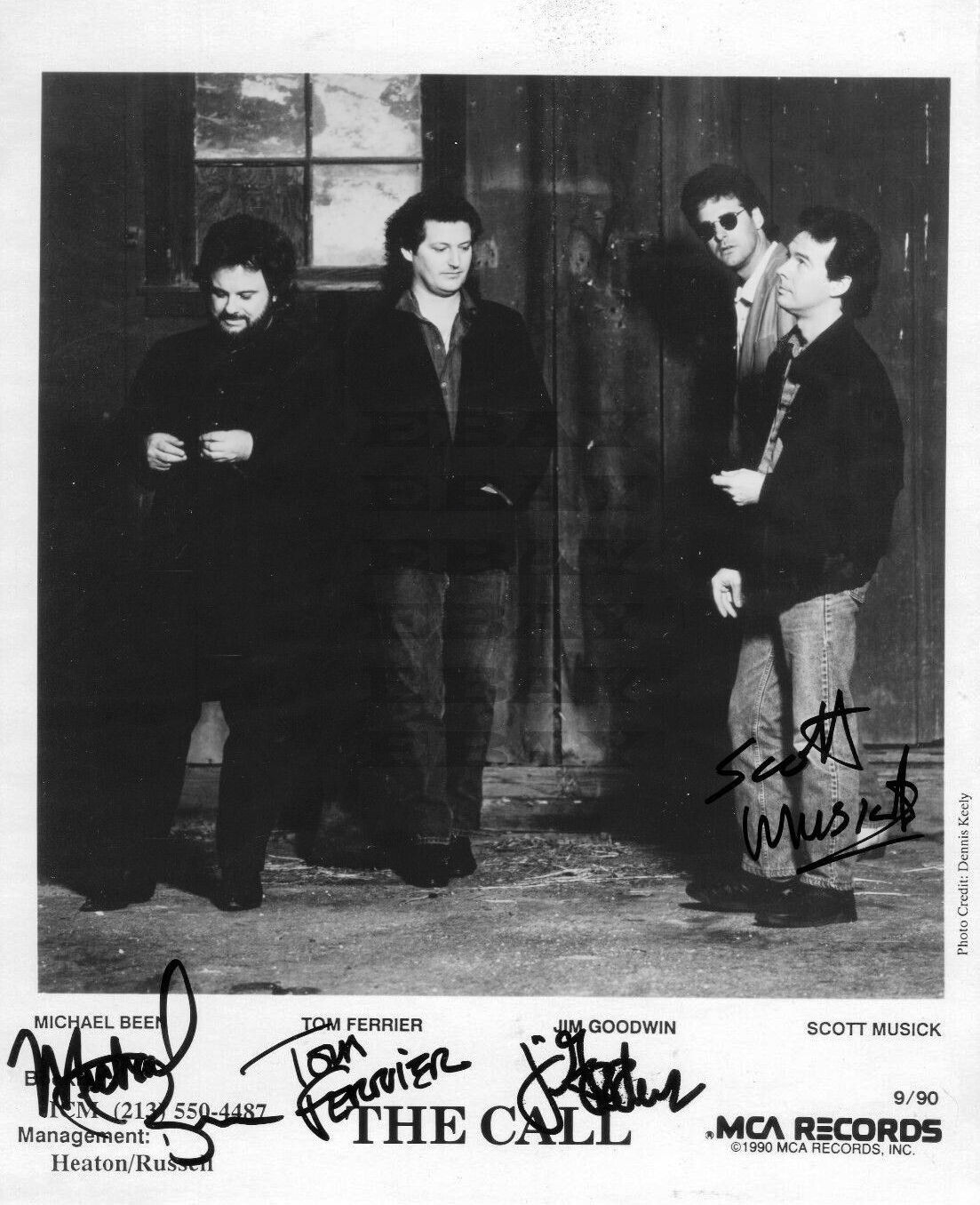 THE-CALL band Autographed Signed 8x10 Photo Poster painting Reprint