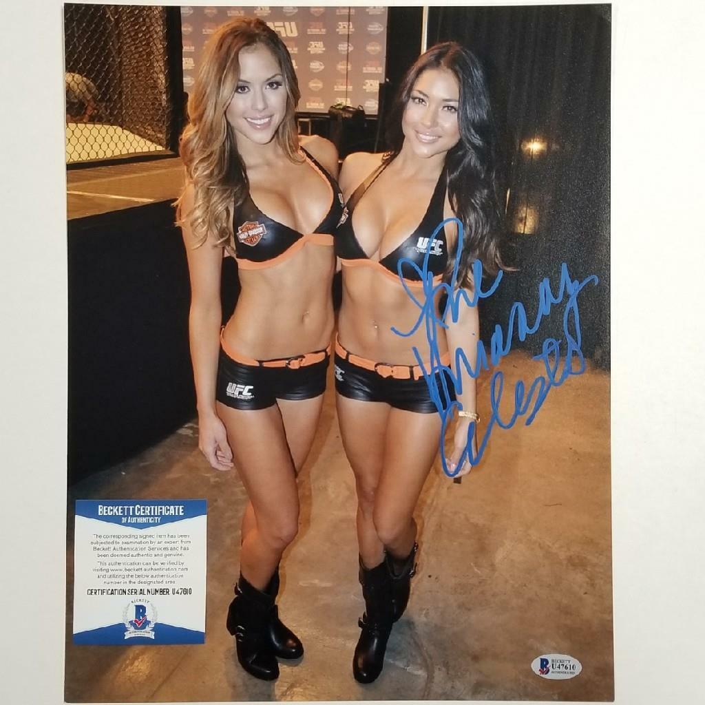 Arianny Celeste signed 11x14 Photo Poster painting UFC MMA Model Autograph (D) ~ Beckett BAS COA