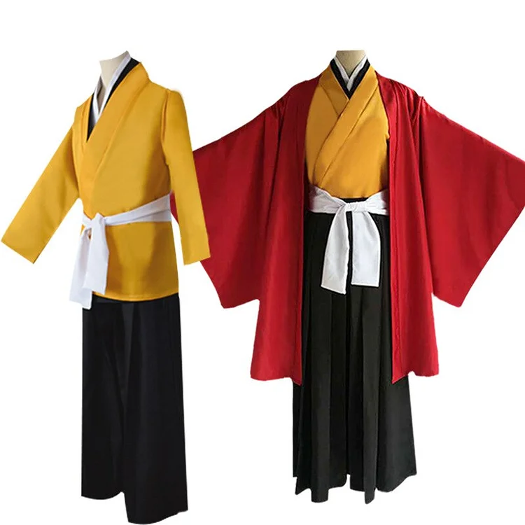 Japanese Anime Demon Slayer Yoriichi Tsugikuni Kimono Full Set-elleschic