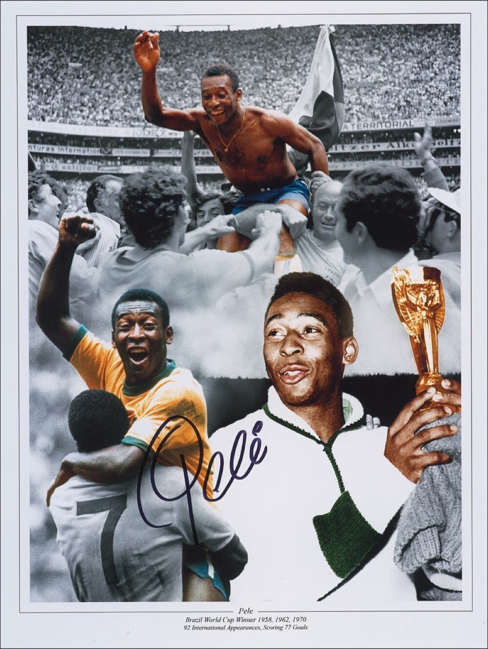 PELE Signed Photo Poster paintinggraph - Football Player / Legend - preprint