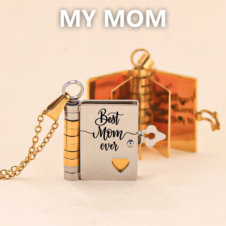 For Mom - Incredible Mom Book Necklace