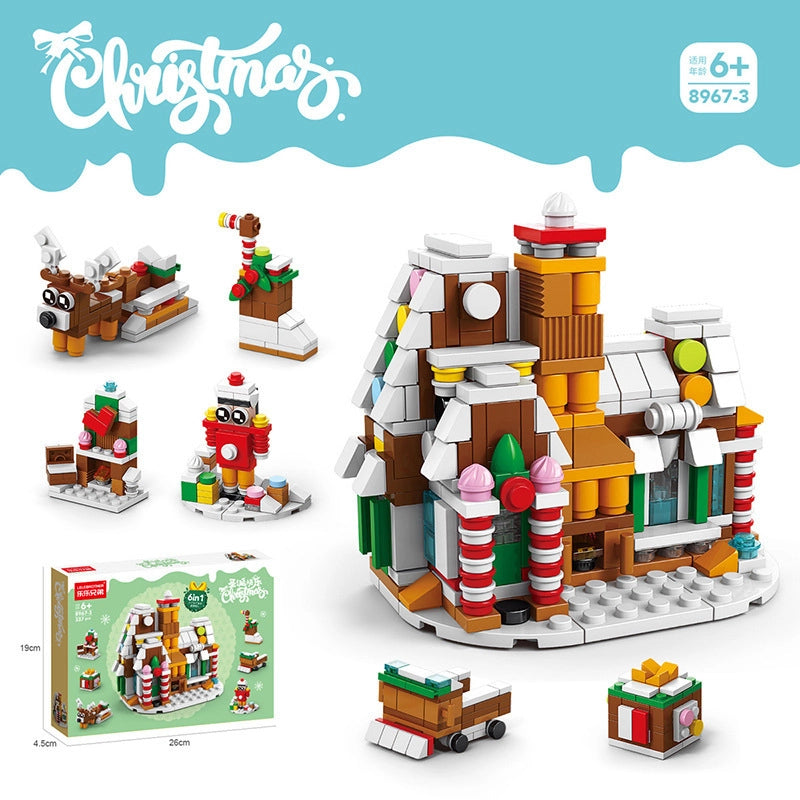 Compatible With Small Particles Christmas Building Blocks Suit Children Assembled Christmas Tree Toys Santa Claus