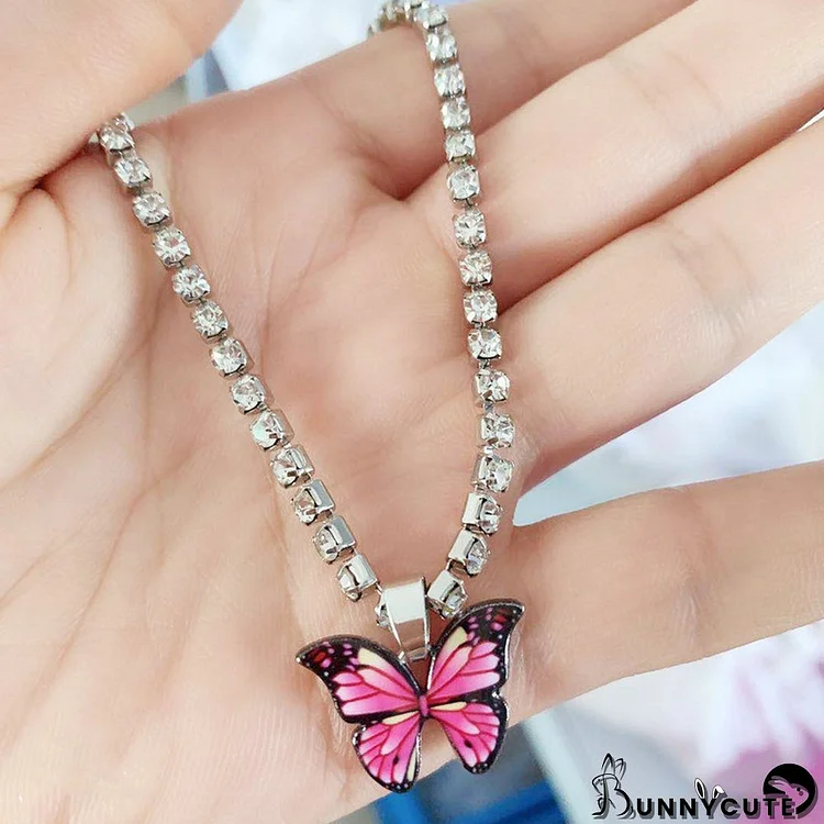 Women Butterfly Pendant Multi-Color Butterfly Anklet  Ankle Chain