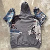 Stylish Lions Patchwork Print Long Sleeve Hoodies