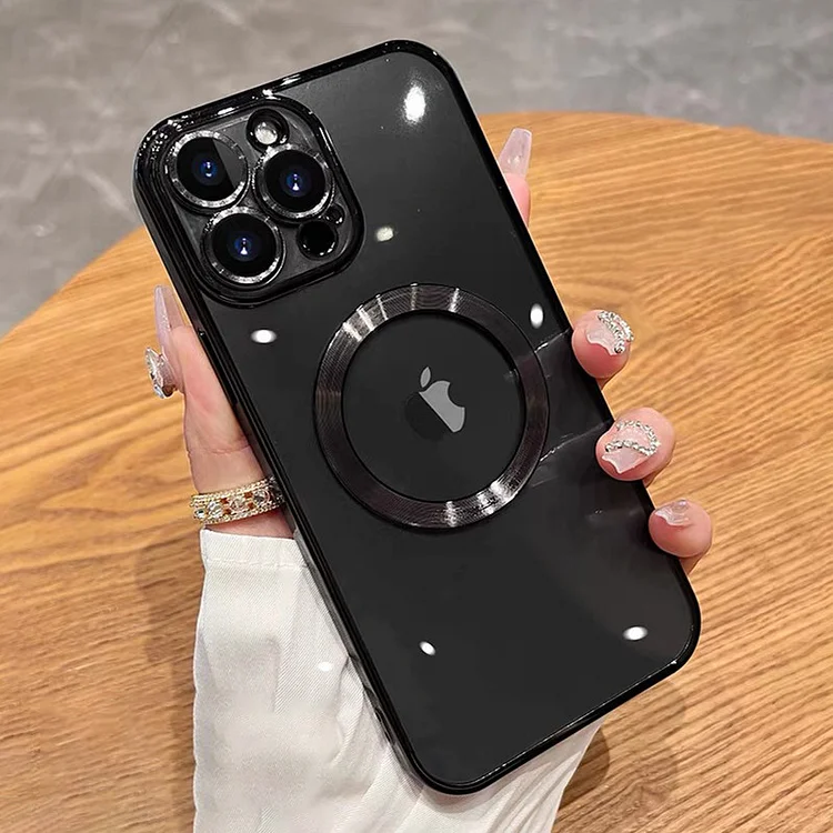 Electroplated Hollow Out Transparent Case For iPhone  Etrgadget- Smartphone Cases & Covers | Accessories