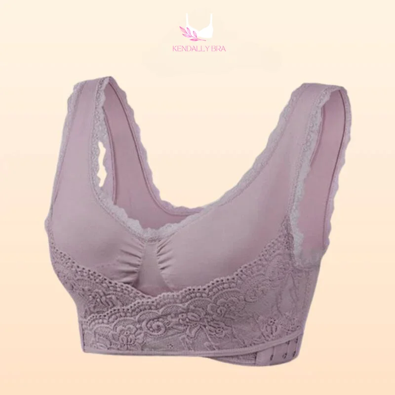 LAST DAY SALE 70% &ndash; Comfy Corset Bra Front Cross Side Buckle Lace Bras