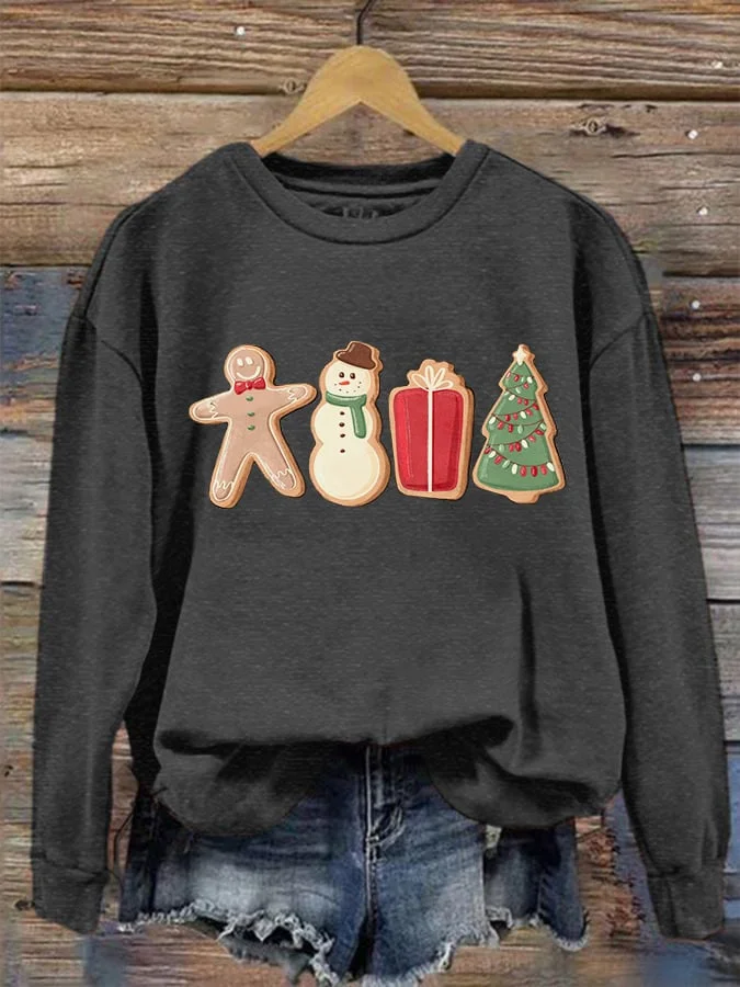Christmas Gingerbread Snowman Sweatshirt