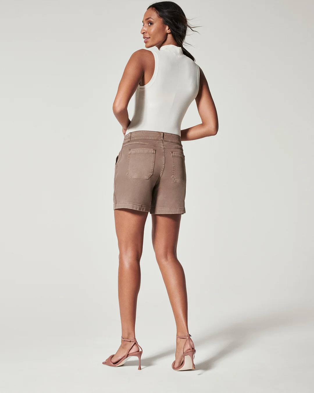Stretch Twill Shorts, 6"