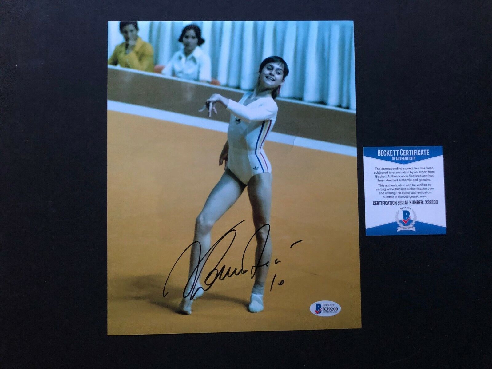 Nadia Comaneci Hot! signed autographed Olympic 8x10 Photo Poster painting Beckett BAS coa