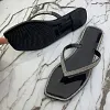 Women's Summer Slippers Rhinestone Shiny Flat Slippers