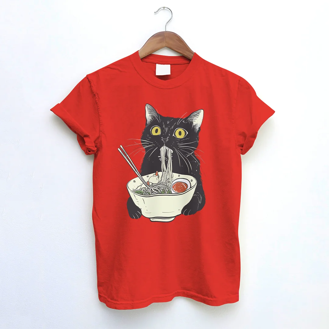 Kawaii Ramen Cat T-shirt
