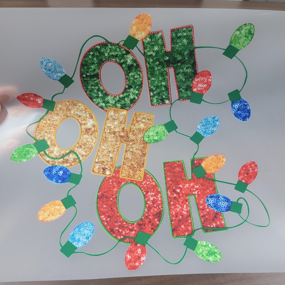 Merry Christmas Santa Printing DTF Heat Press Transfers For Christmas Holiday