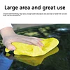 Car Wash Towel Absorbent Coral Fleece Towel for Home Cleaning Yellow+Grey