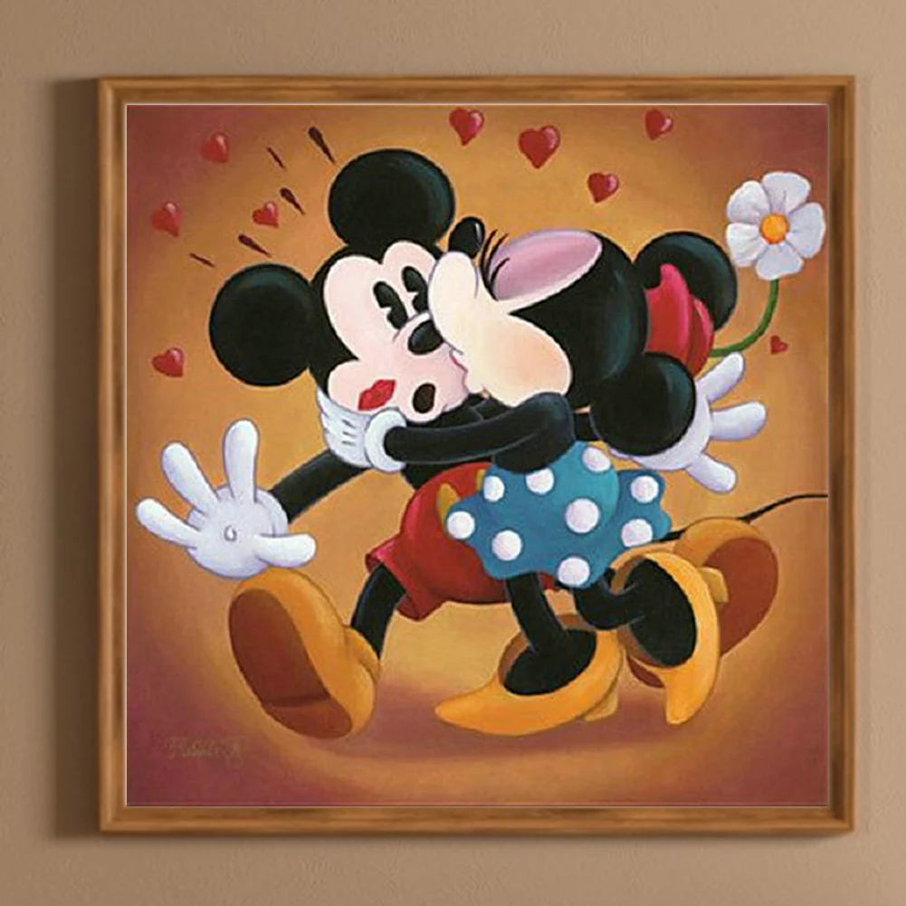 5D DIY Full Square Drill Diamond Painting Kit Mickey Minnie Decoration (ZQA670)
