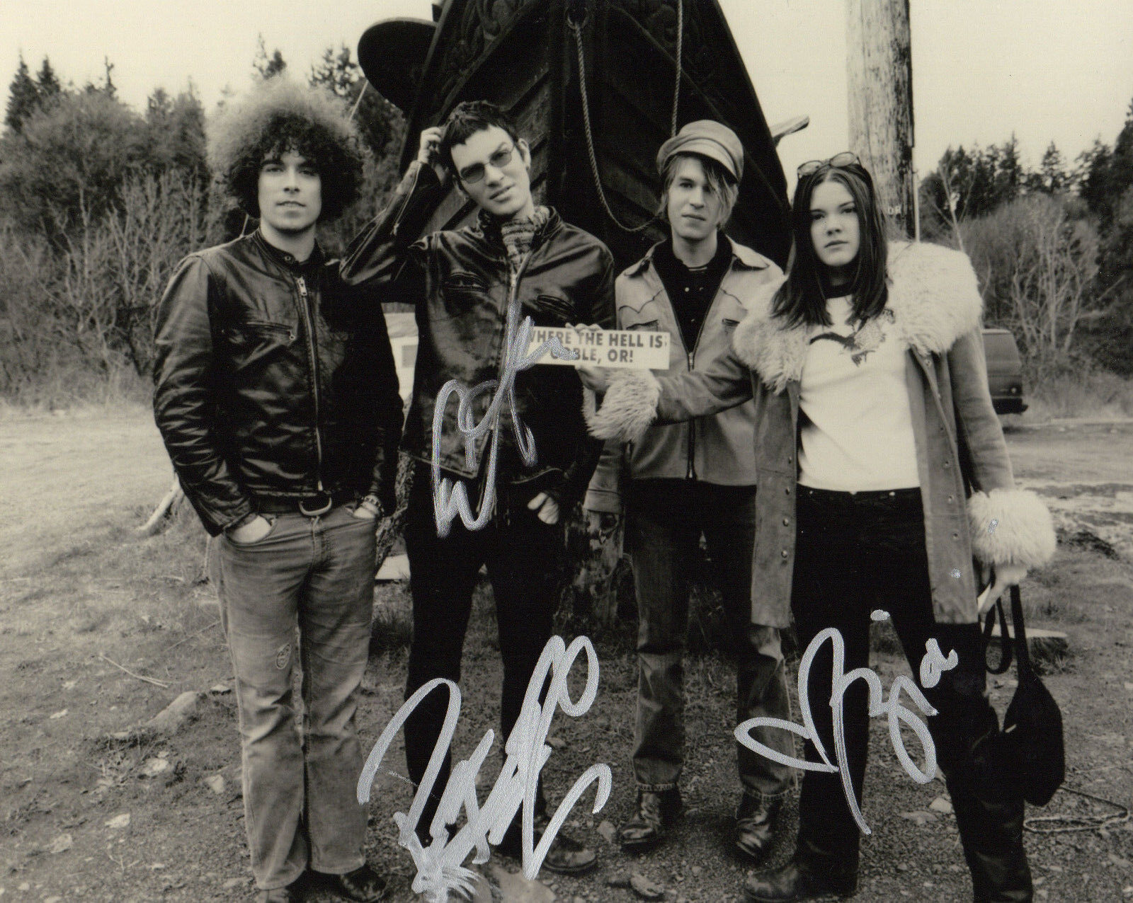 GFA American Rock Band * THE DANDY WARHOLS * Signed 8x10 Photo Poster painting PROOF D4 COA