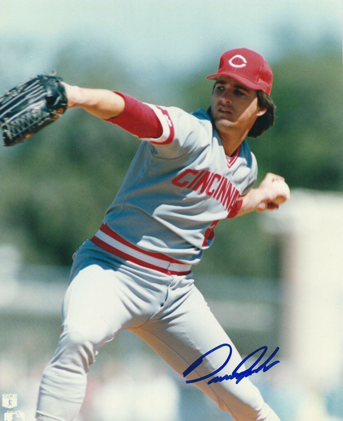 Signed 8x10 DANNY JACKSON CINCINNATI REDS Autographed Photo Poster painting - COA