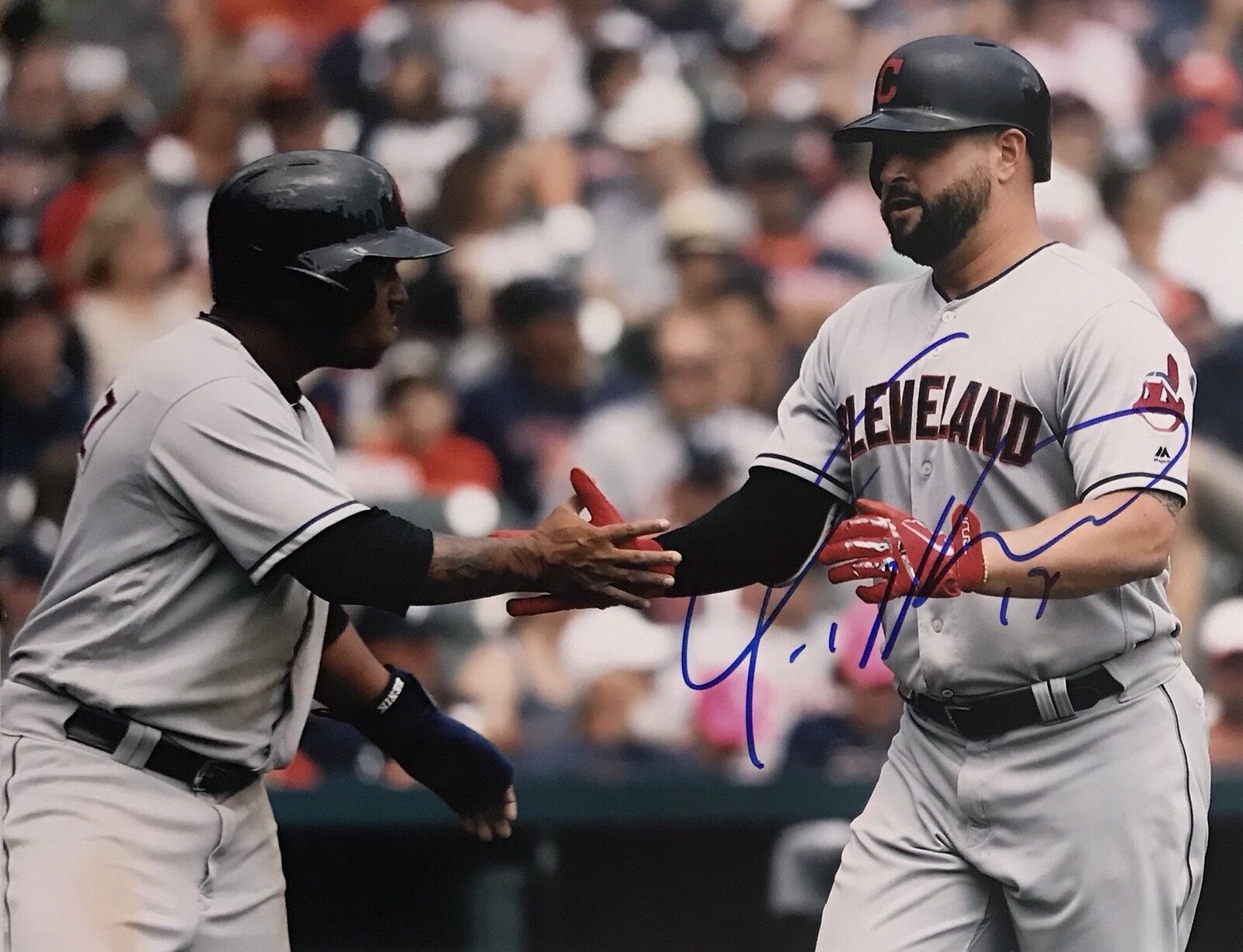 Yonder Alonso Signed Autographed Cleveland Indians 8x10 Photo Poster painting Coa