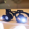 LED Magnifier Glasses Magnifying Headband Eyewear for Jewelers Watchmaker