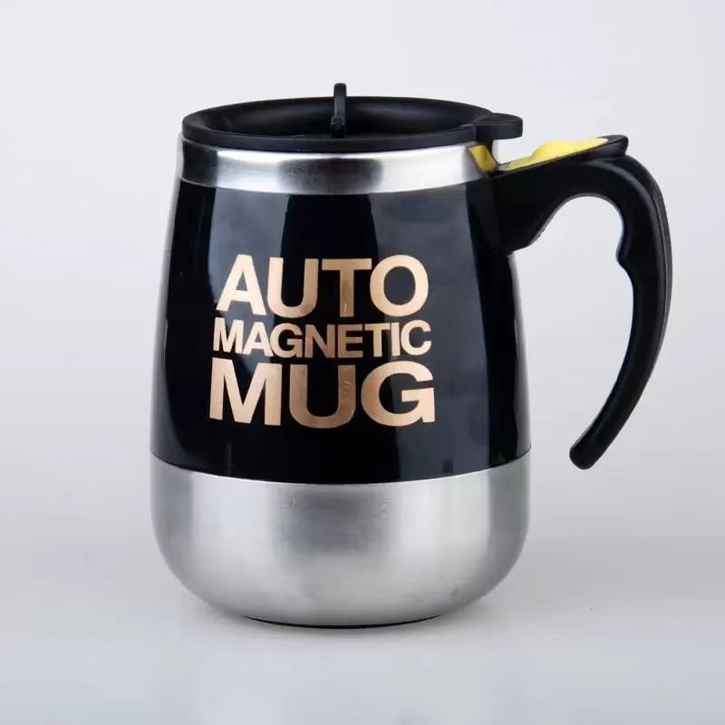 Rechargeable Self Stirring Mug - Magnetic Electric Auto Mixing Stainless Steel Cup for Office/Kitchen/Travel/Home Coffee/Tea/Hot Chocolate/Milk-400 ml/13.5 oz